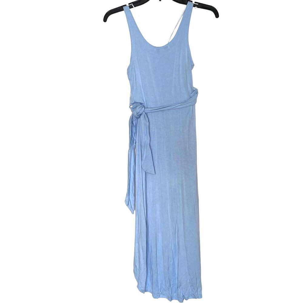 And Now This Womens Sleeveless Knit Side-Tie Tulip Midi Dress Cashmere Blue XS - Picture 3 of 9